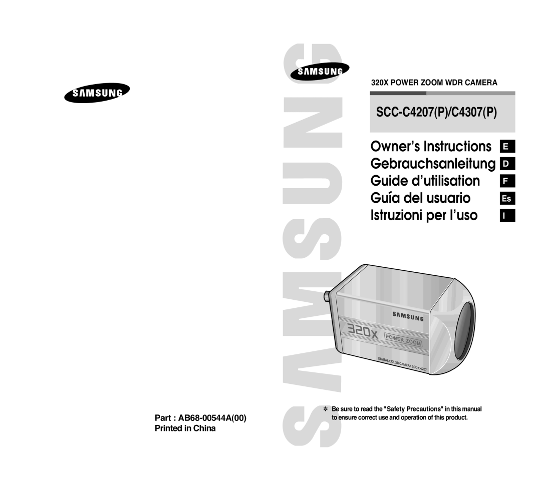 Samsung SCC-C4207P, SCC-C4307P manual 320X Power Zoom WDR Camera 