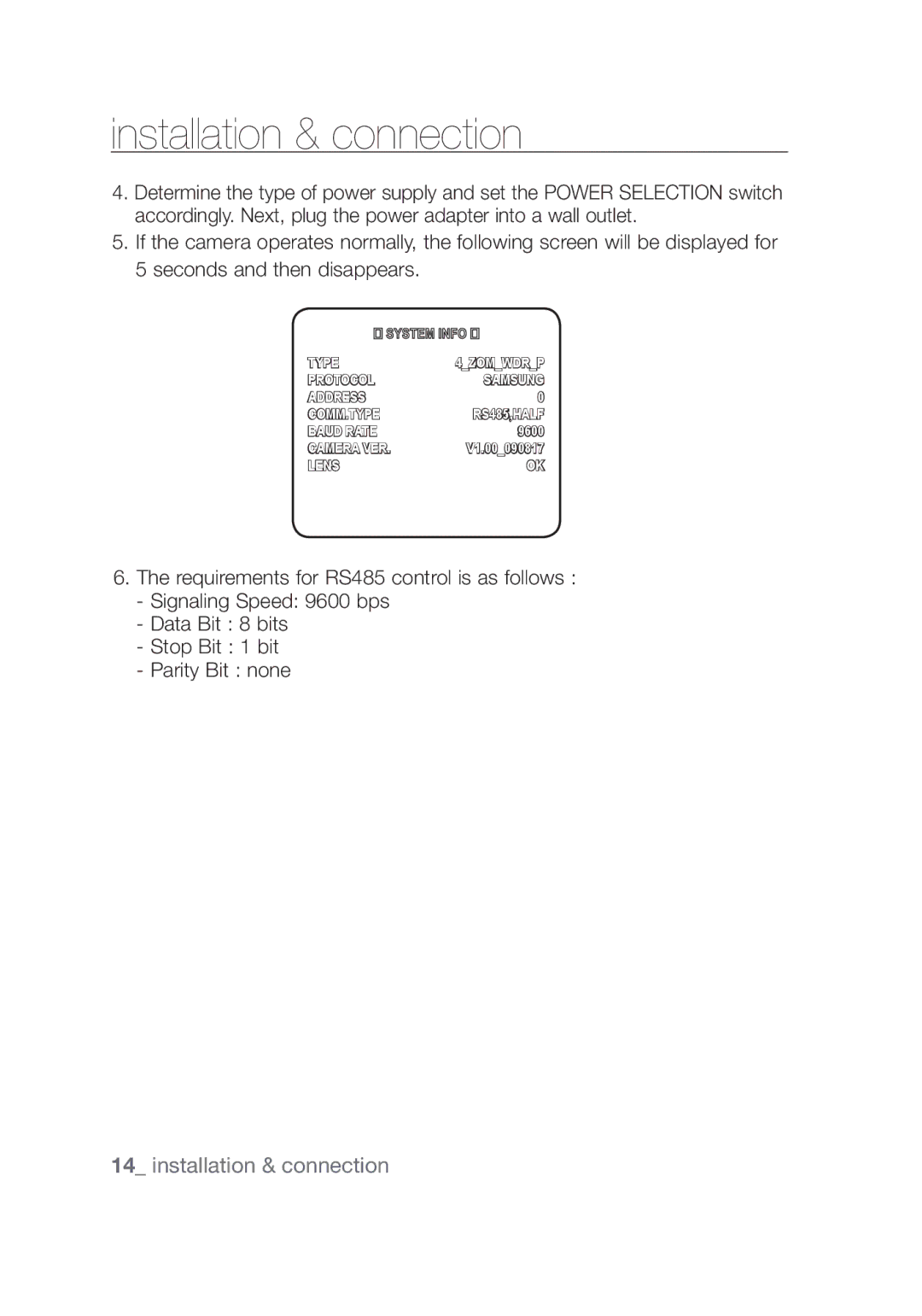 Samsung SCC-C4355P, SCC-C4253P manual Type 