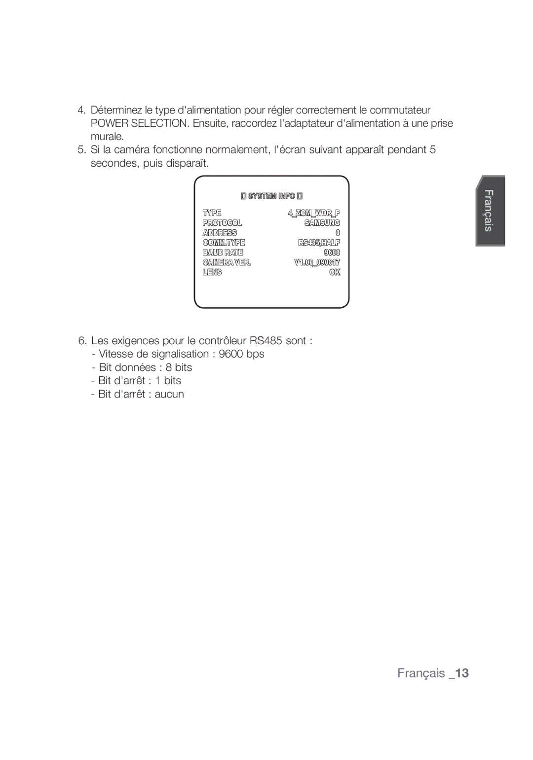 Samsung SCC-C4355P, SCC-C4253P manual Type 