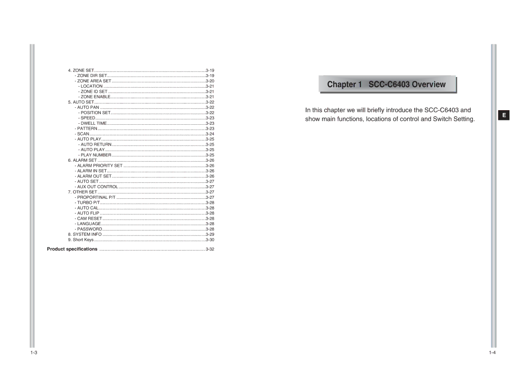 Samsung SCC-C6403 instruction manual Chapter 