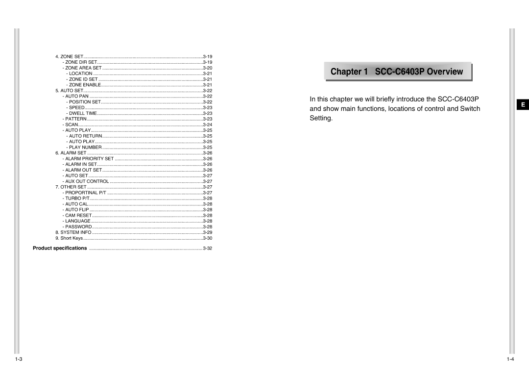 Samsung SCC-C6403P manual Chapter 