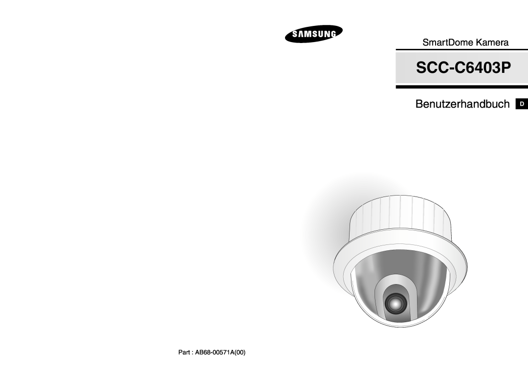 Samsung SCC-C6403P manual Benutzerhandbuch D, SmartDome Kamera 