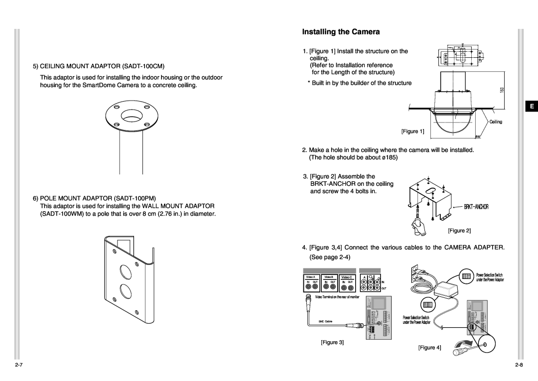 Samsung SCC-C6403P manual Installing the Camera 