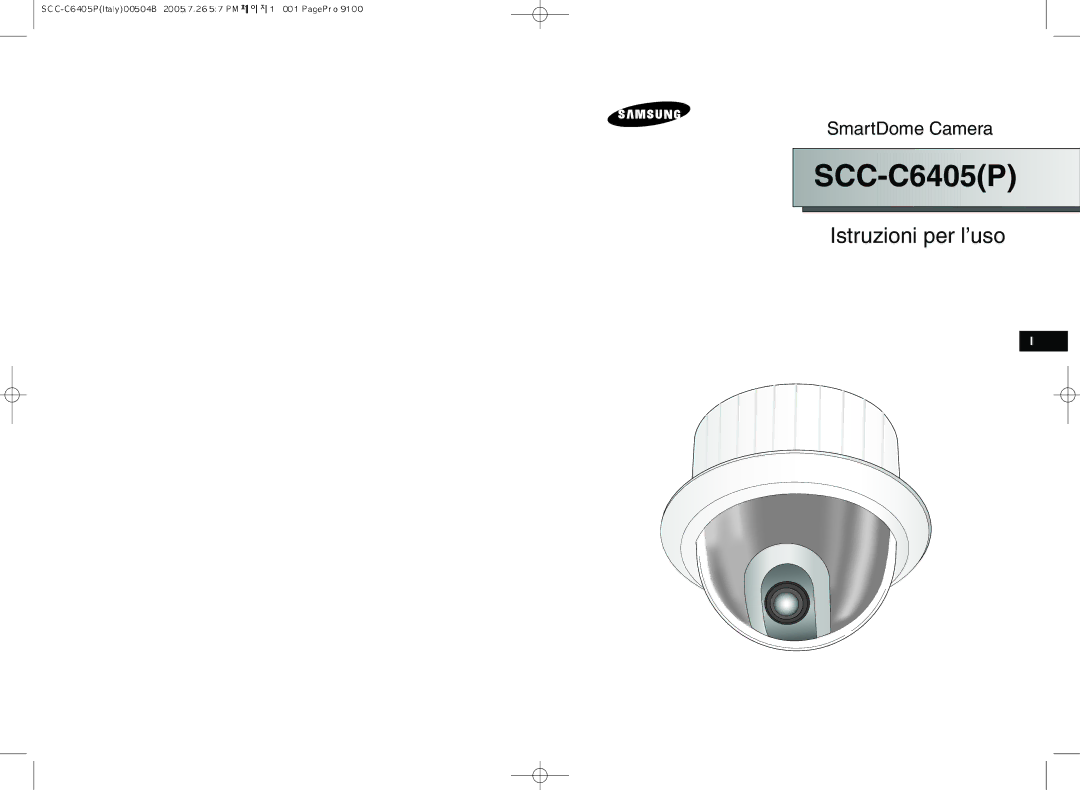 Samsung SCC-C6405P manual SCC C6405P 