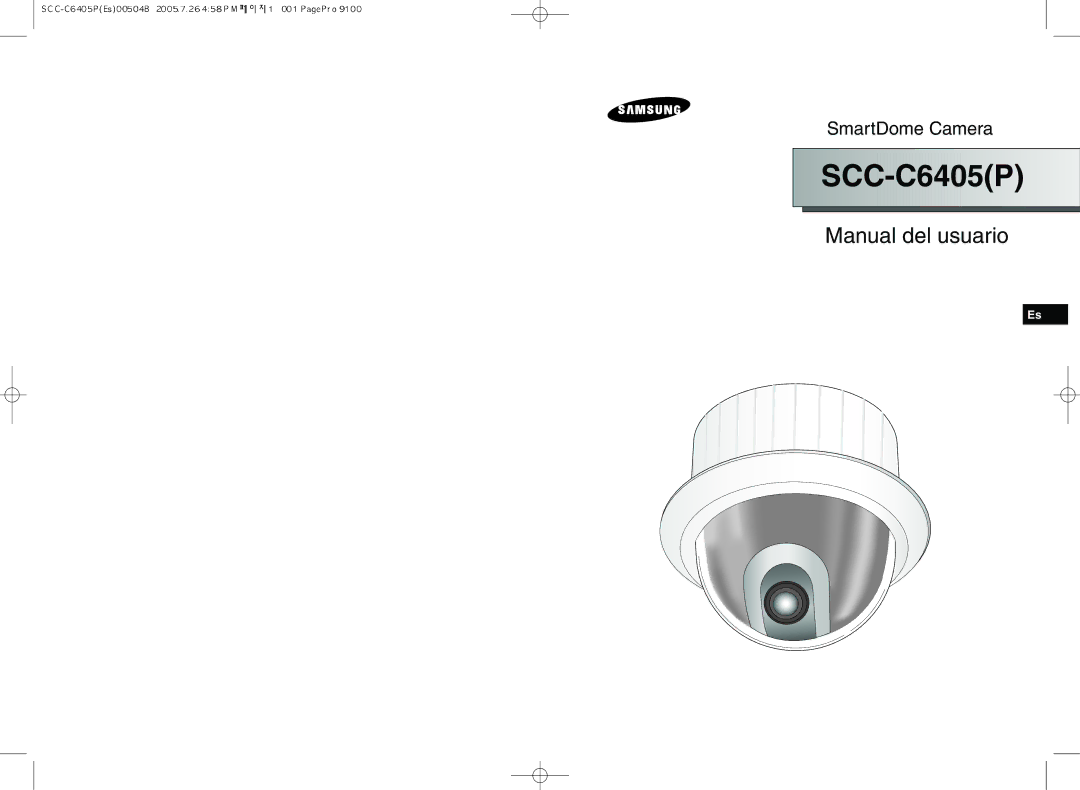 Samsung SCC-C6405P manual SCC C6405P 