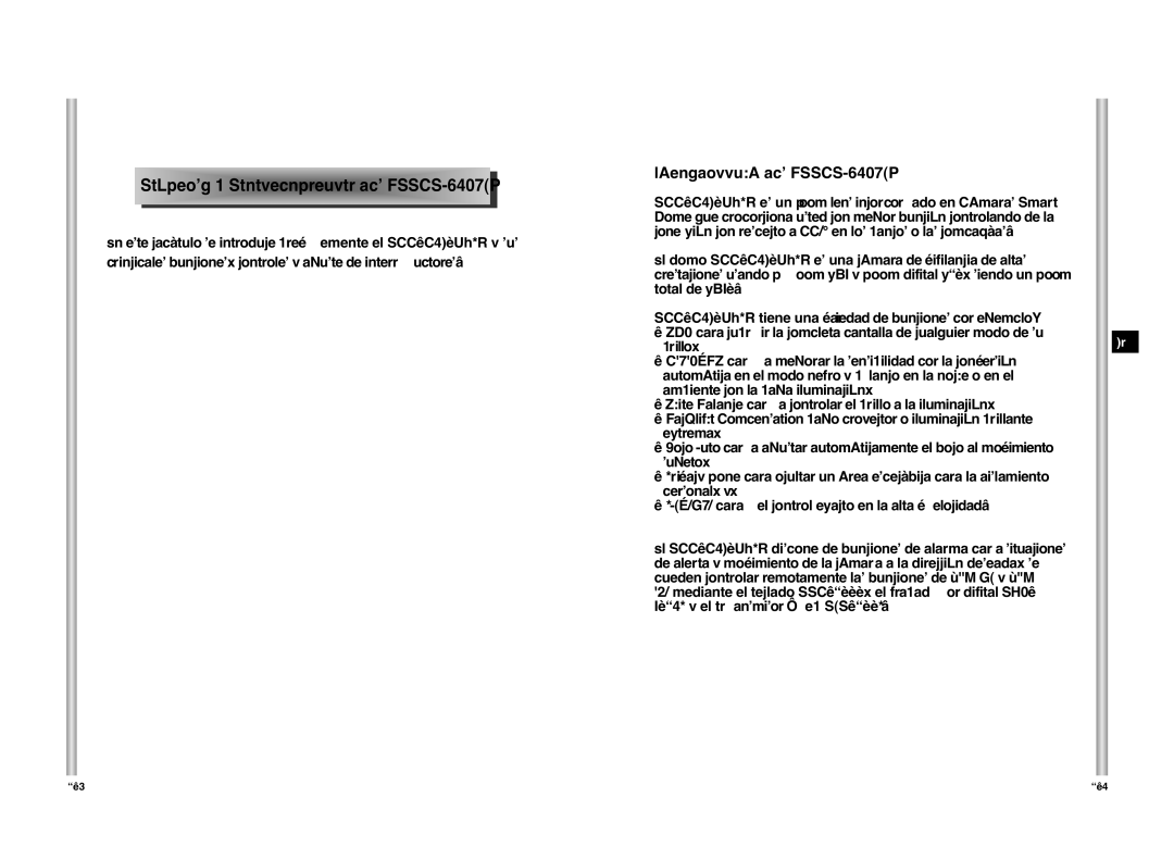 Samsung manual Capí tulo 1 C a rac terísticas del SC C C64 07P, Introducción del SCC-C6407P 