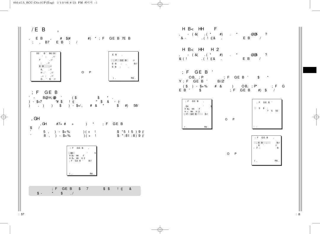 Samsung SCC-C6407(P) instruction manual Zone SET 