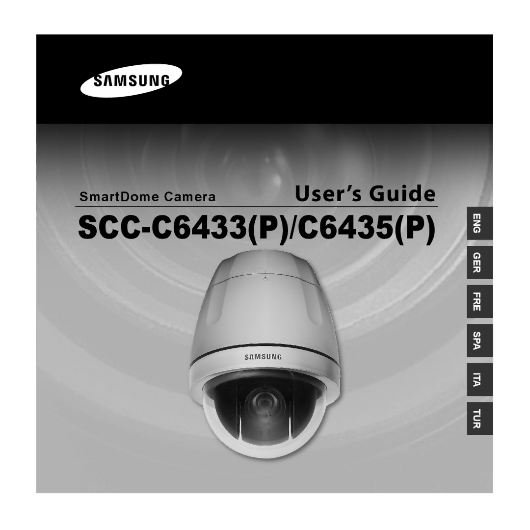 Samsung SCC-C6435P manual SCC-C6433P/C6435P, SmartDome Camera 