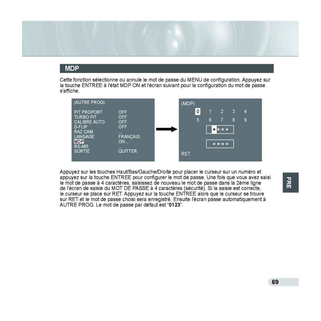 Samsung SCC-C6435P, SCC-C6433P manual Mdp 