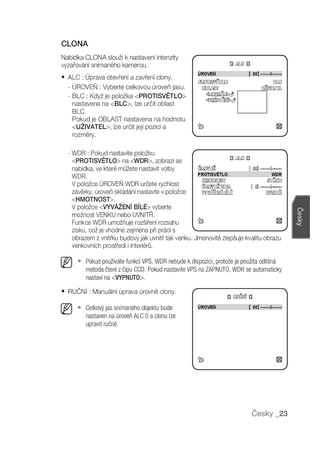 Samsung SCC-C6439N, SCC-C6439P manual Clona, Hmotnost 