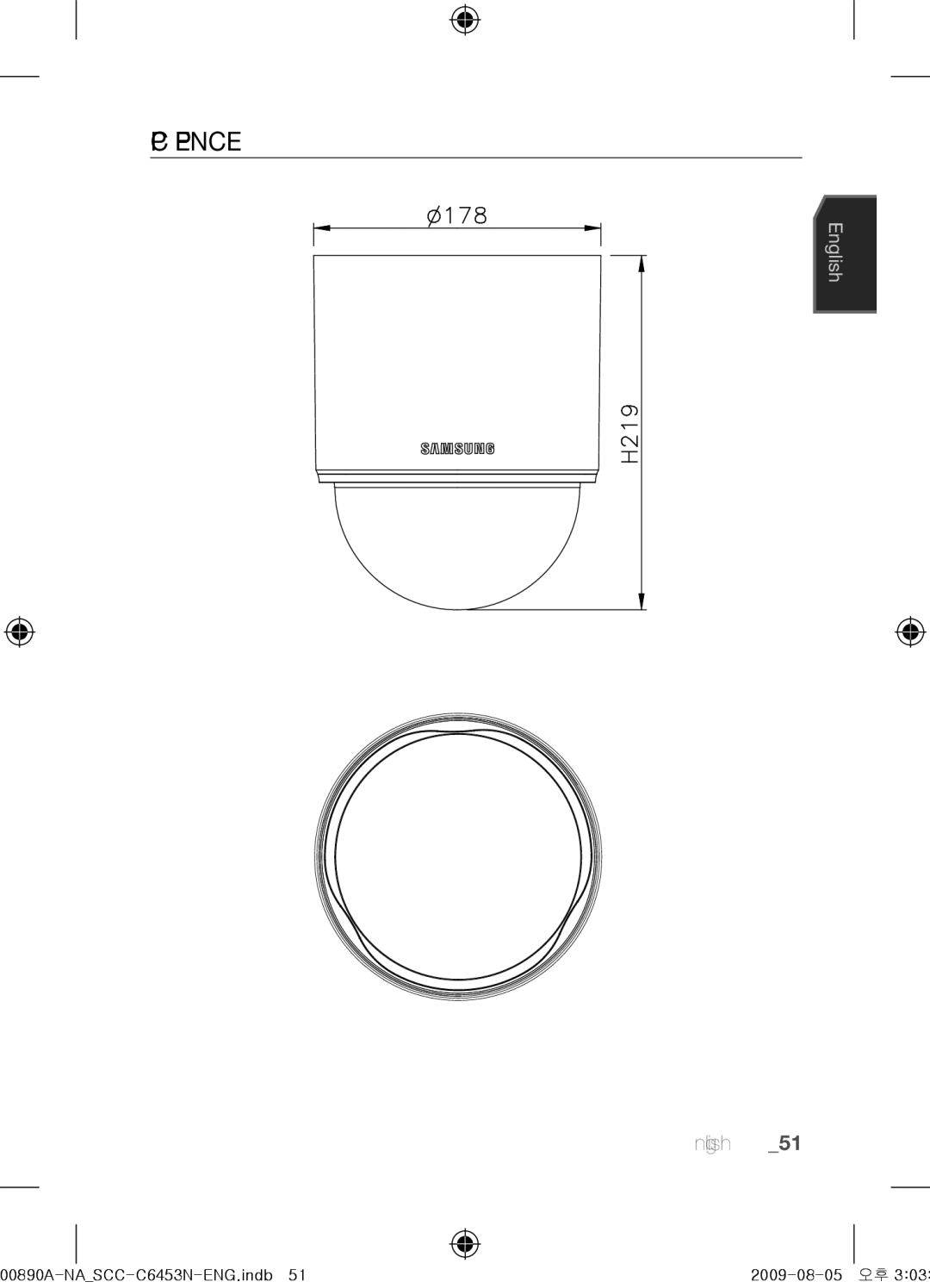 Samsung SCC-C6453N user manual Product Appearance 