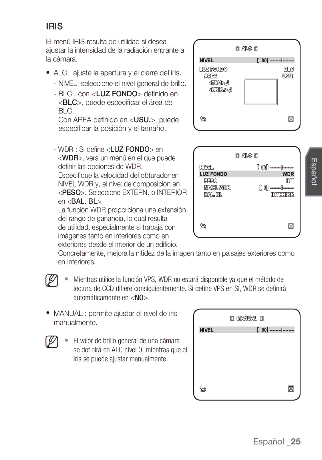 Samsung SCC-C6455P manual Blc 