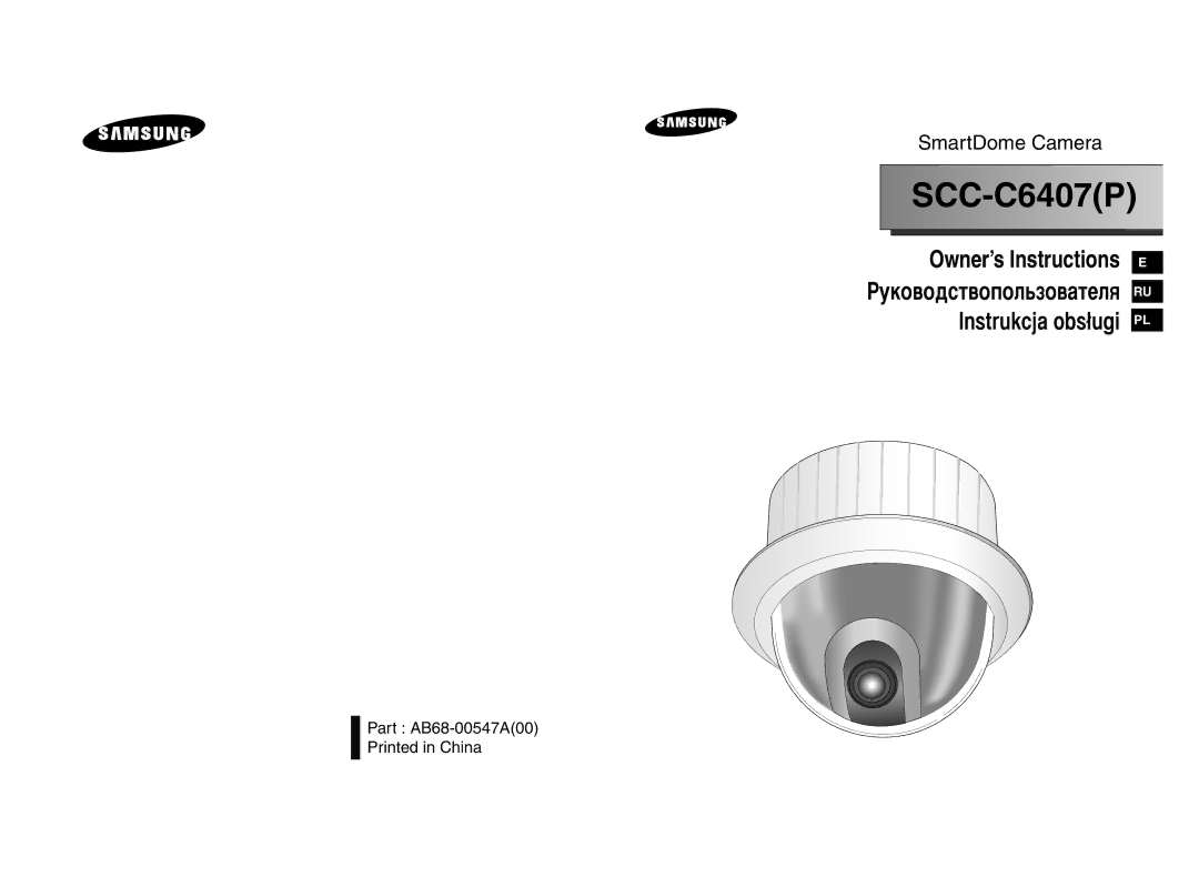 Samsung SCC-C6407P, SCC-C6475P manual SCC C6407P, ÊÛÍÓ‚Ó‰ÒÚ‚ÓÔÓÎ¸ÁÓ‚‡ÚÂÎﬂ 