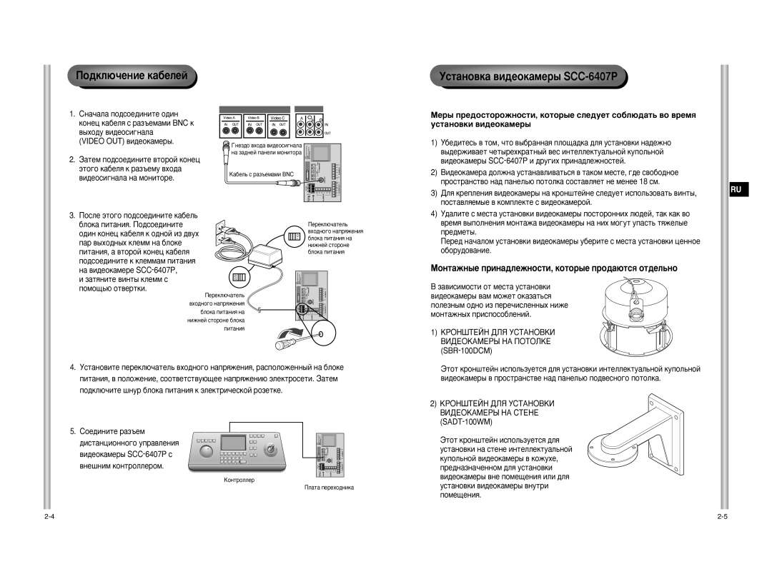 Samsung SCC-C6475P Video OUT ‚Ë‰ÂÓÍ‡ÏÂ˚, ‚Ë‰Âóòë„Ì‡Î‡ Ì‡ Ïóìëúóâ, Â‰Ïâú˚, ·Óû‰Ó‚‡Ìëâ, ‡‚Ëòëïóòúë Óú Ïâòú‡ Ûòú‡Ìó‚Íë 