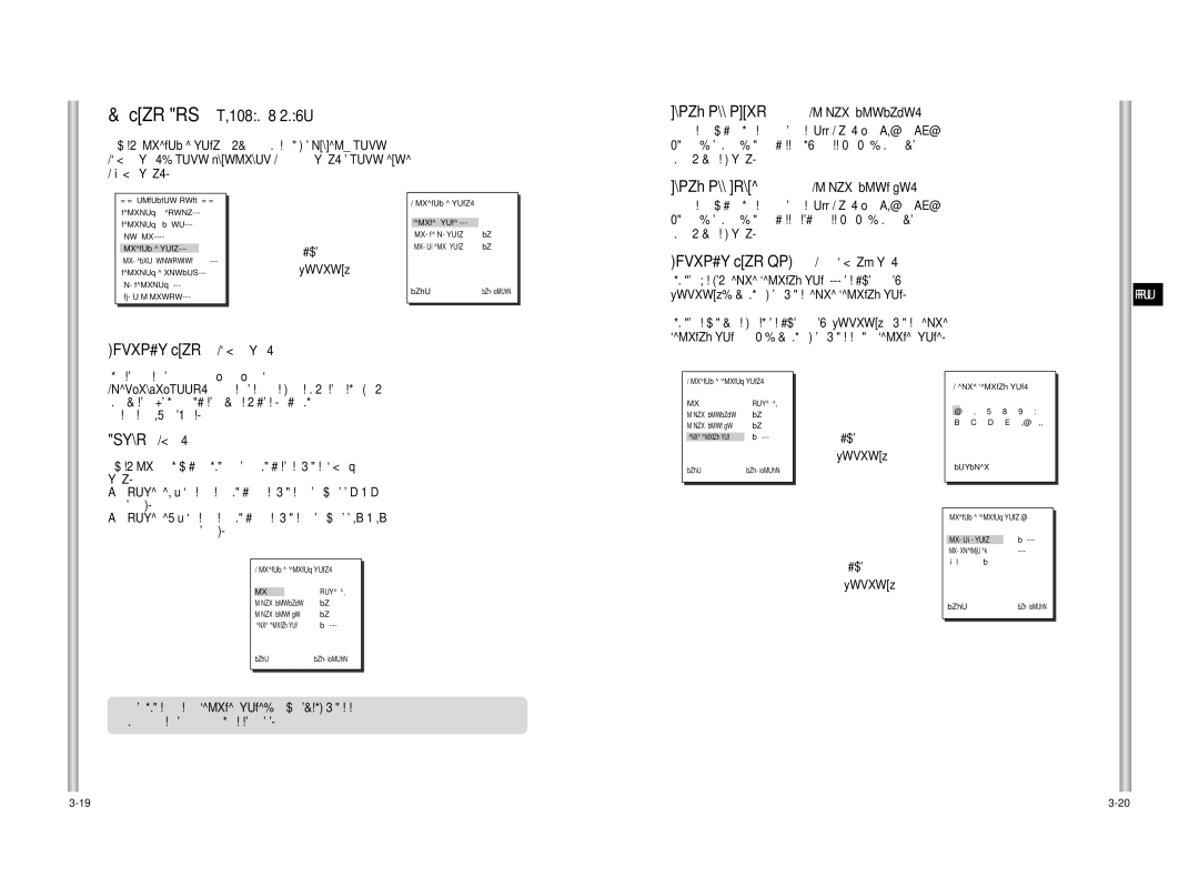 Samsung SCC-C6475P manual Zone SET ìëíÄçéÇäÄ áéçõ, Blank ALL Above CäPõTú BCEBõòE, Blank ALL below CäPõTú BCEHàÜE, Ôëíòâîâè 