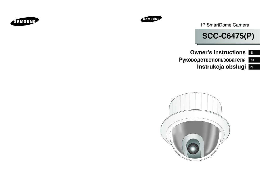 Samsung SCC-C6475(P) manual SCC C6475P 