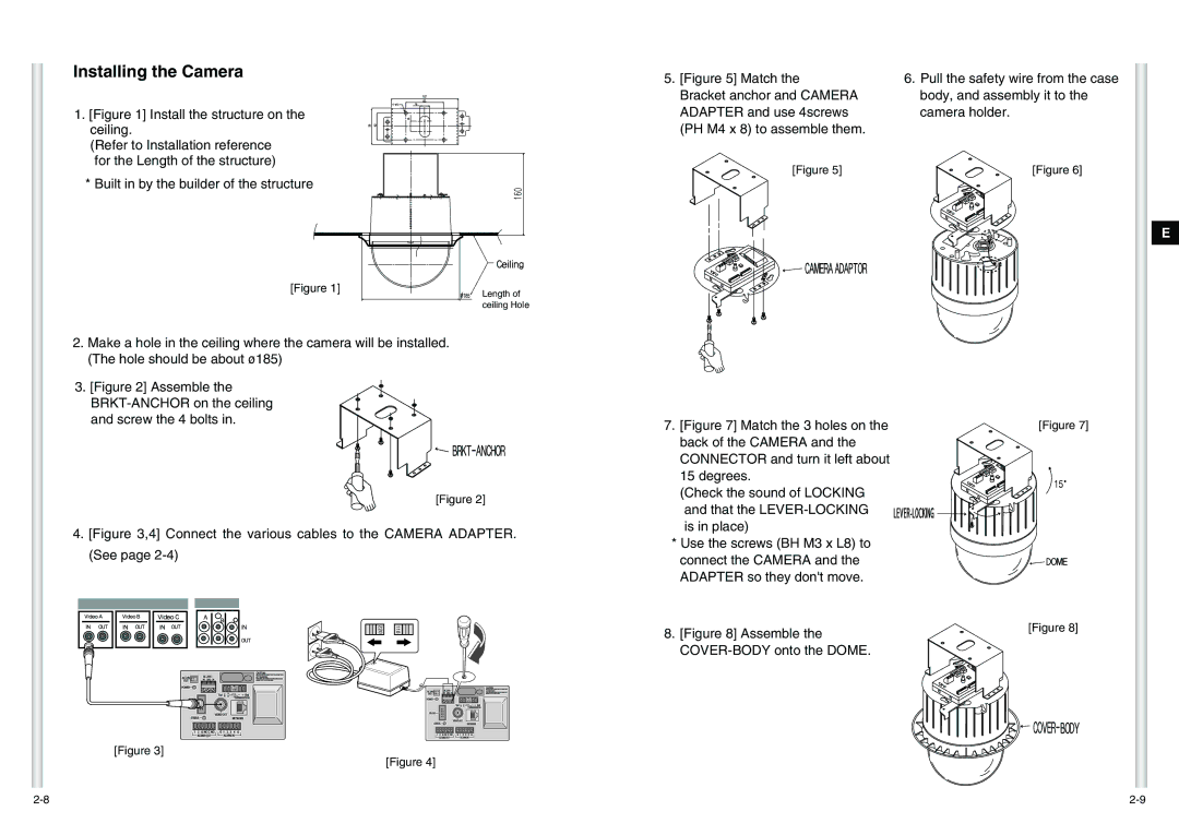 Samsung SCC-C6475(P) manual Installing the Camera, Match 