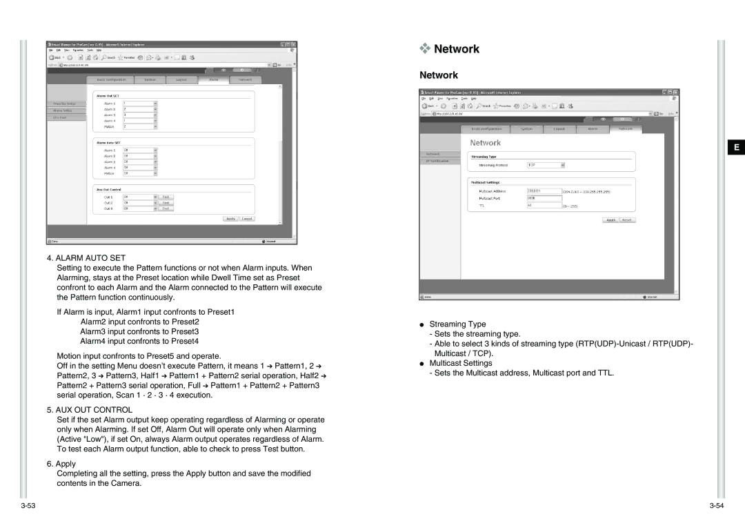 Samsung SCC-C6475(P) manual Network 