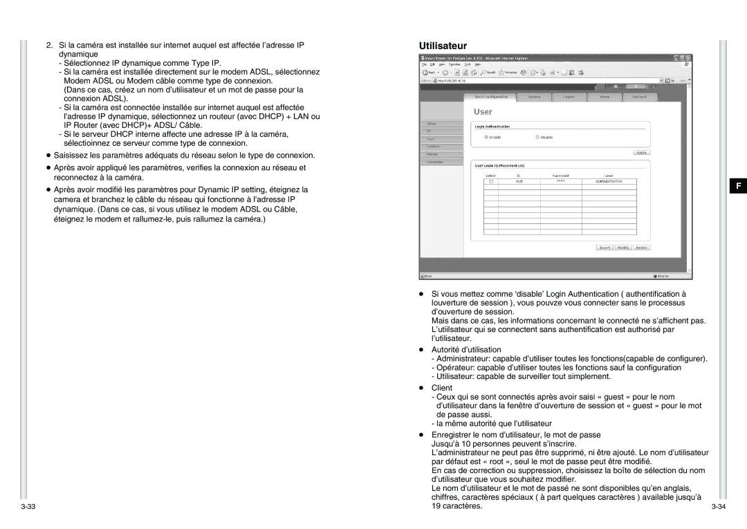 Samsung SCC-C6475P manual Utilisateur 