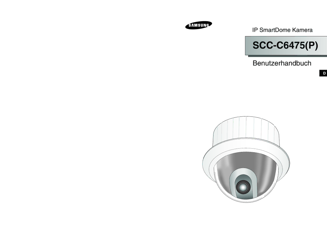 Samsung SCC-C6475P manual SCC C6475P 