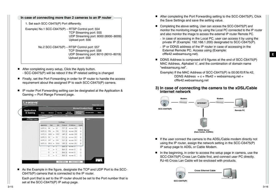 Samsung SCC-C6475P manual 