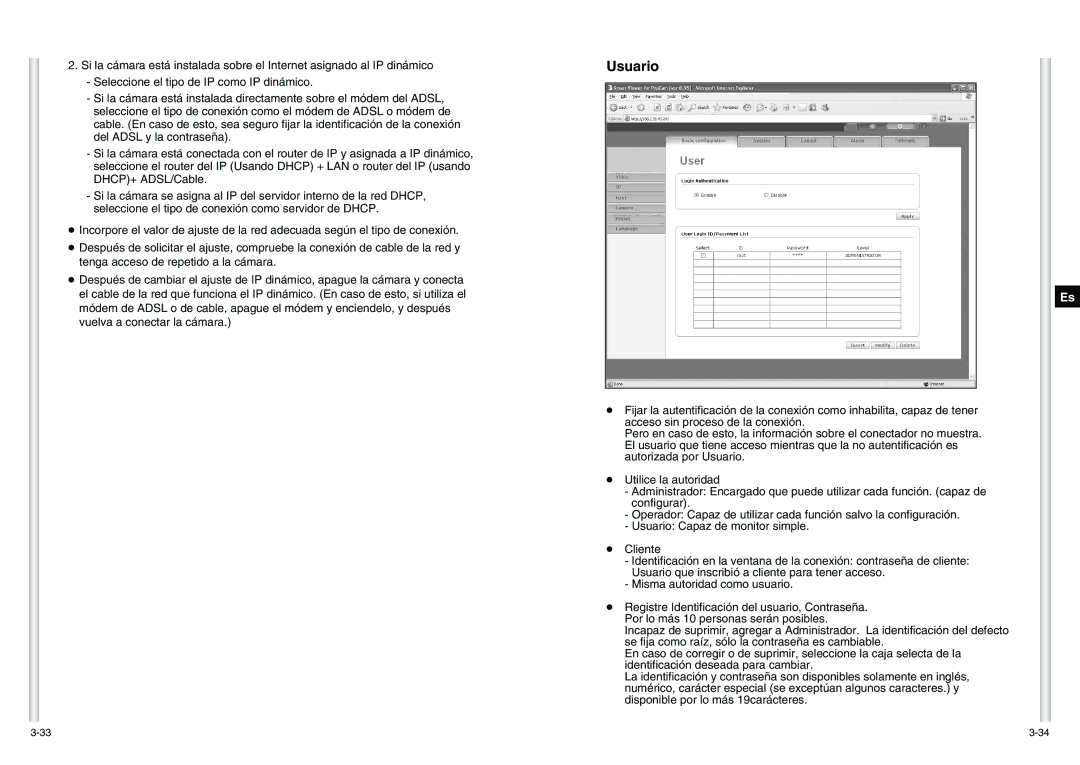 Samsung SCC-C6475P manual Usuario 