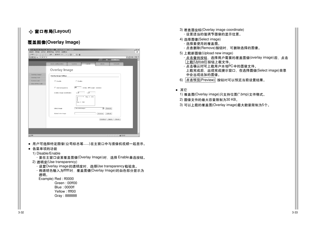 Samsung SCC-C6475P manual Layout Overlay Image 