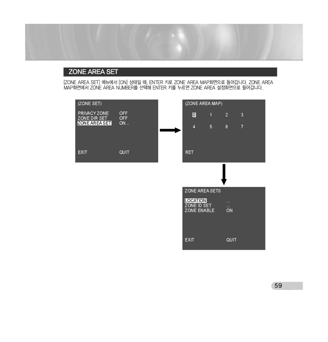 Samsung SCC-C7433 manual Zoneareaset 