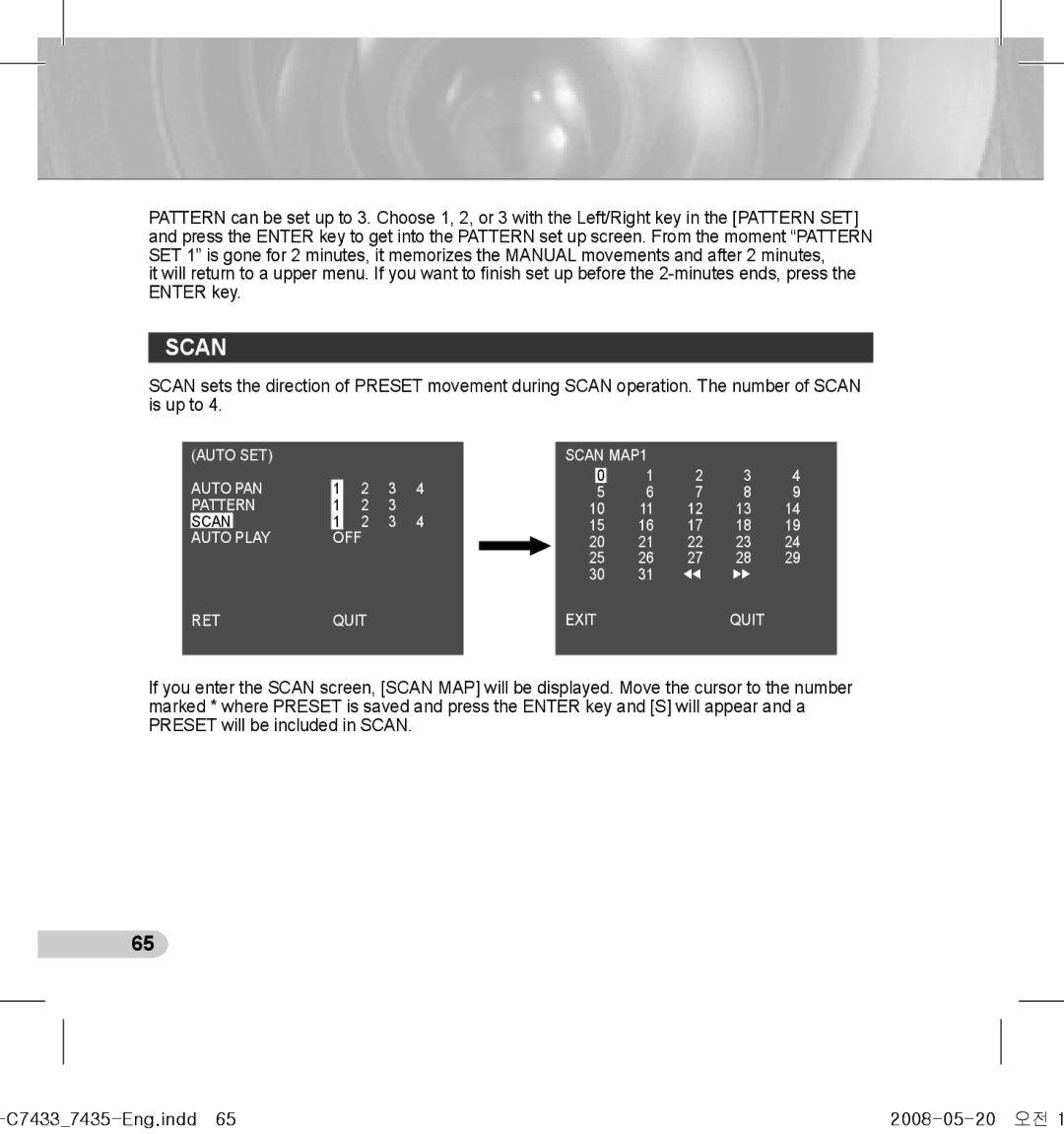 Samsung SCC-C7435(P), SCC-C7433(P) manual Scan 