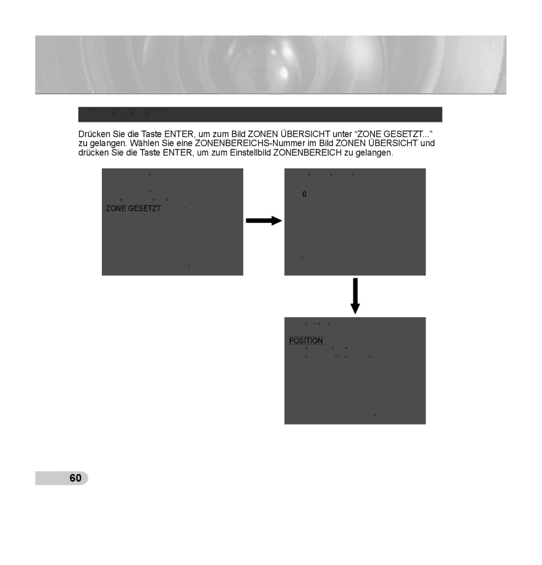 Samsung SCC-C7435P manual Zone Gesetzt 