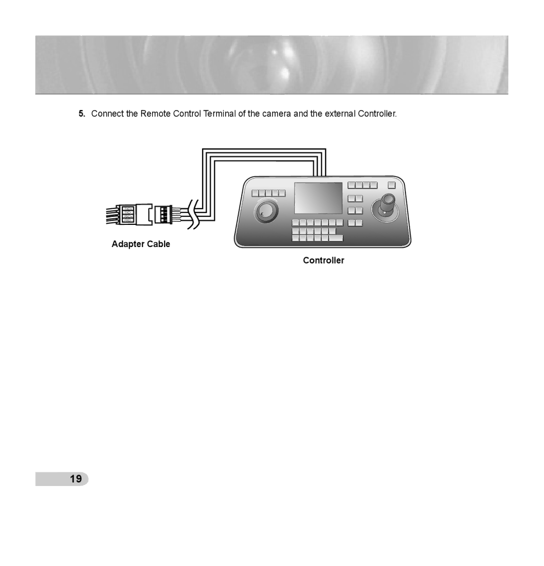 Samsung SCC-C7435P manual Adapter Cable Controller 