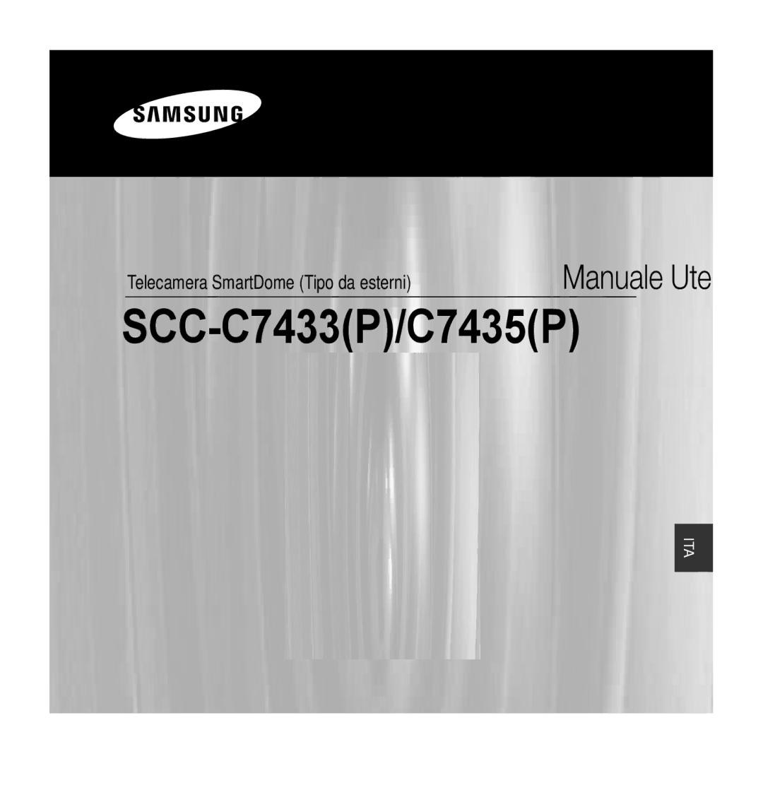 Samsung SCC-C7435P manual Telecamera SmartDome Tipo da esterni Manuale Utente 