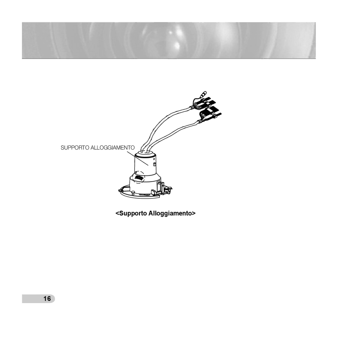 Samsung SCC-C7435P manual Supporto Alloggiamento 