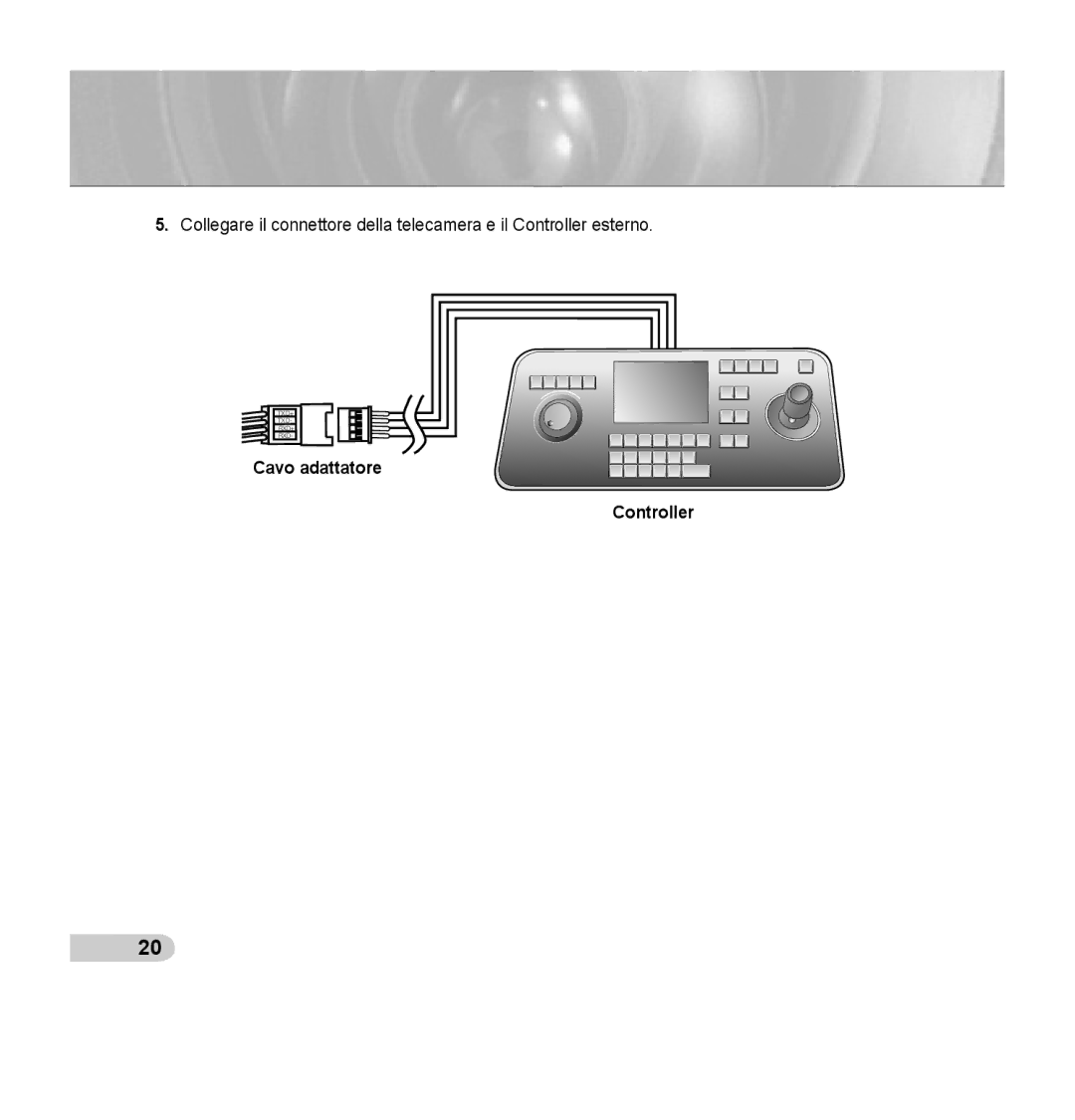 Samsung SCC-C7435P manual Cavo adattatore Controller 