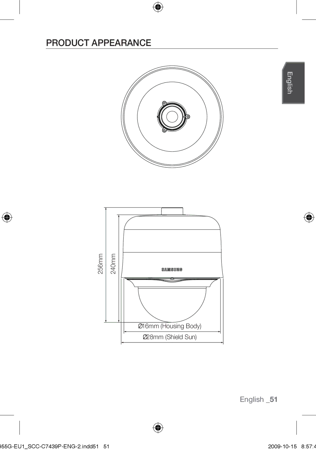 Samsung user manual Product Appearance, 955G-EU1SCC-C7439P-ENG-2.indd51 2009-10-15 