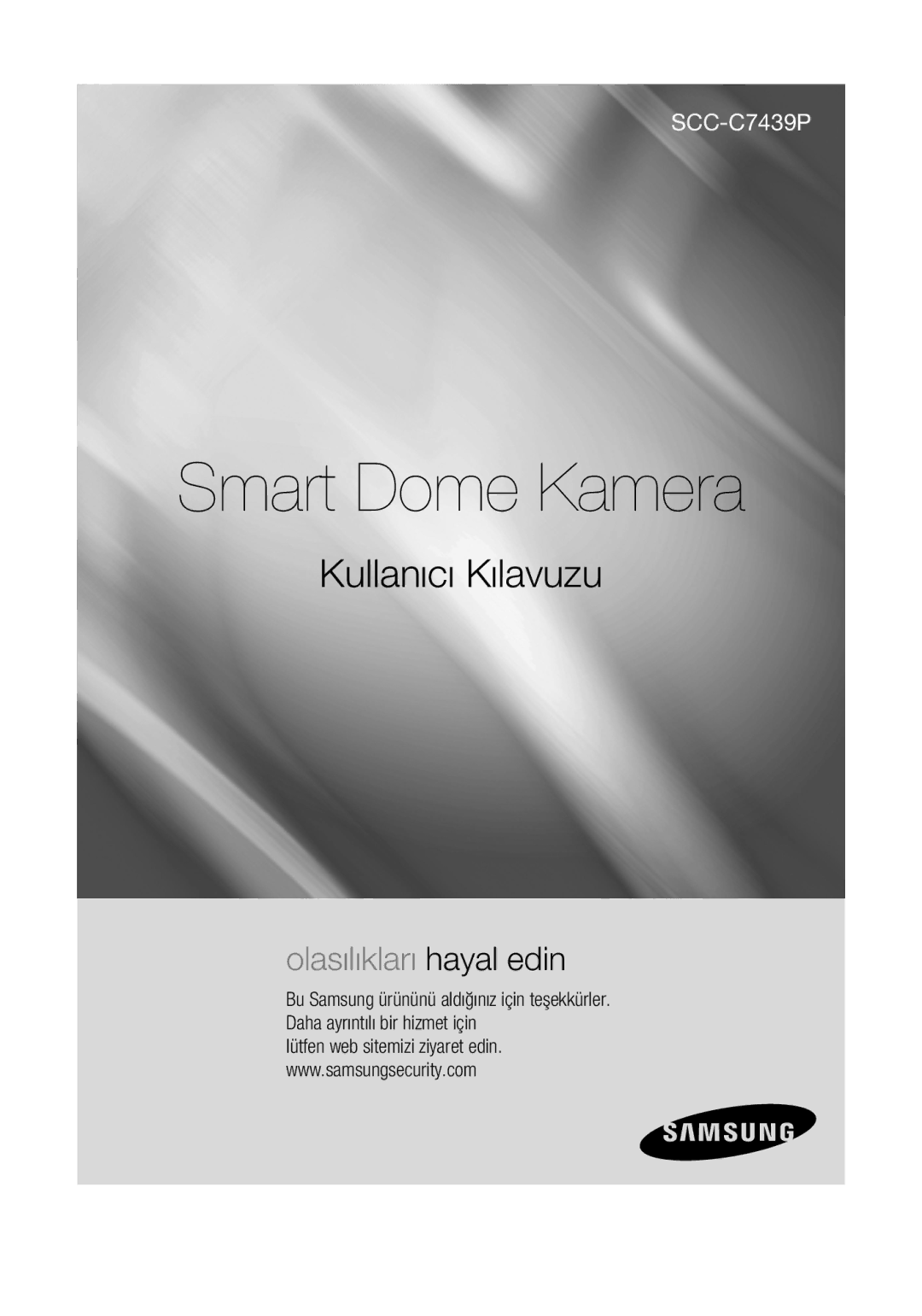 Samsung SCC-C7439P manual Smart Dome Kamera 