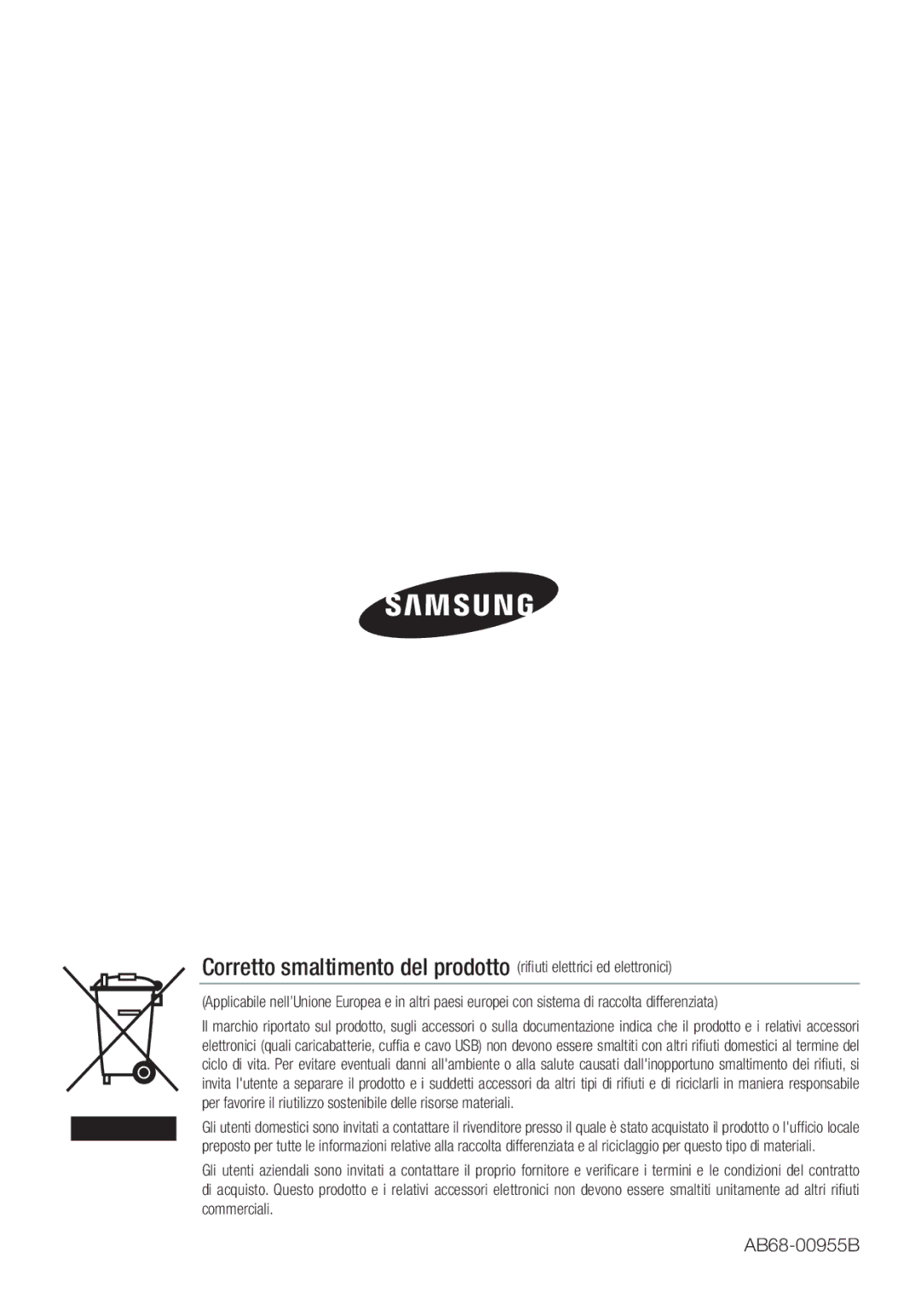 Samsung SCC-C7453P manual AB68-00955B 