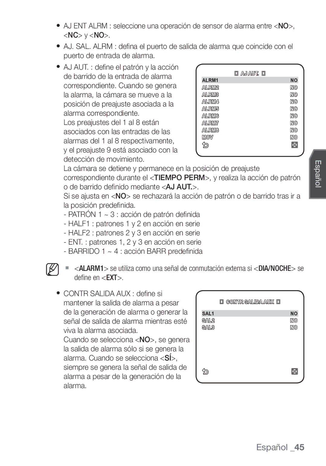 Samsung SCC-C7453P manual SAL1 SAL2 SAL3 