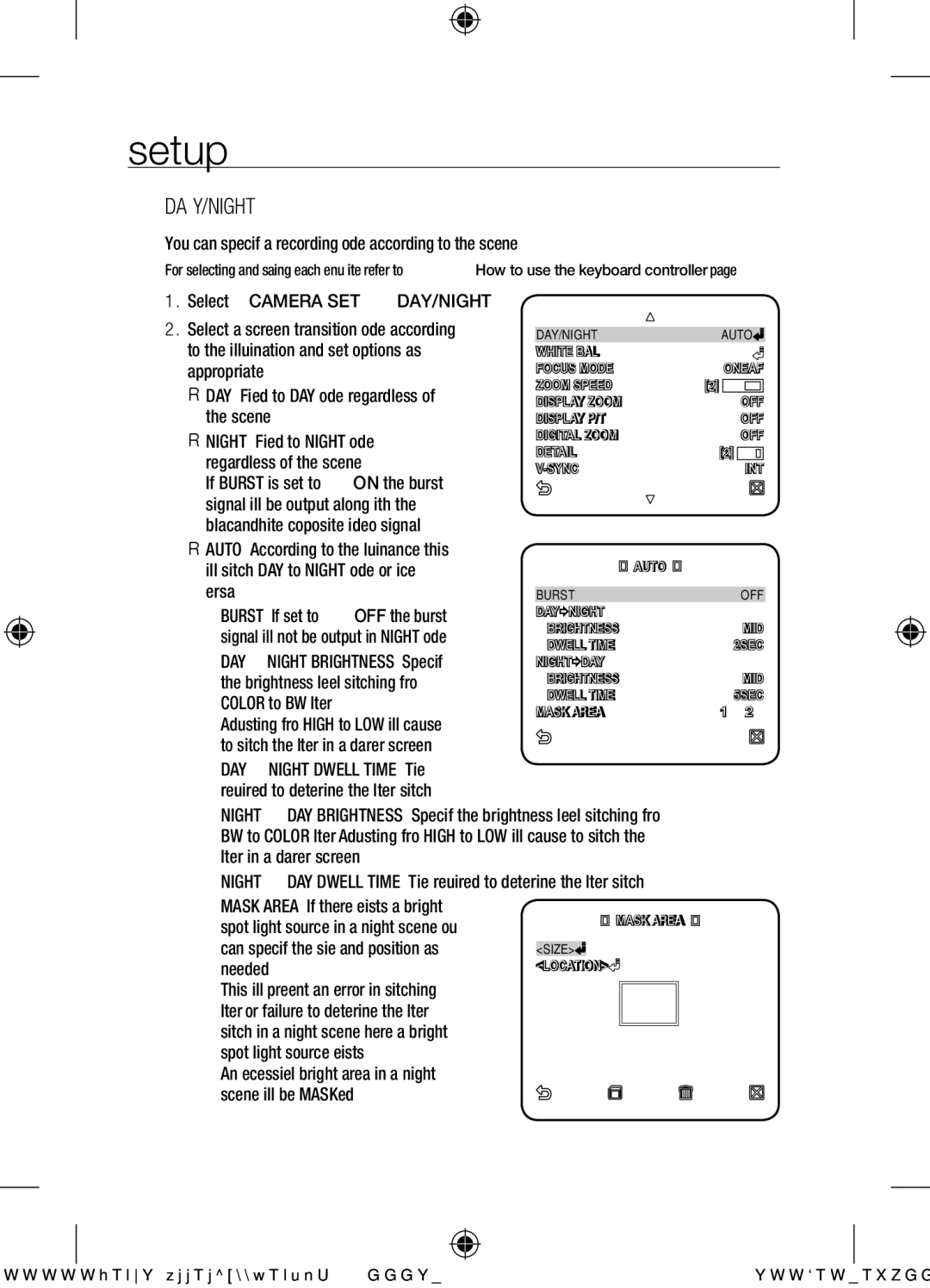 Samsung SCC-C7455P user manual Day/Night, You can specify a recording mode according to the scene 