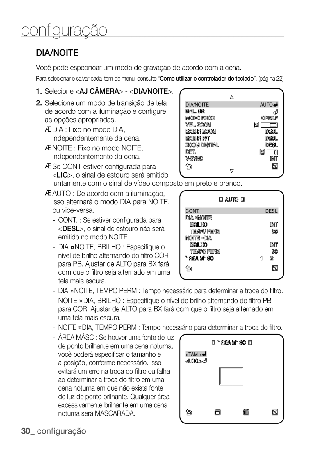 Samsung SCC-C7455P manual Dia/Noite 