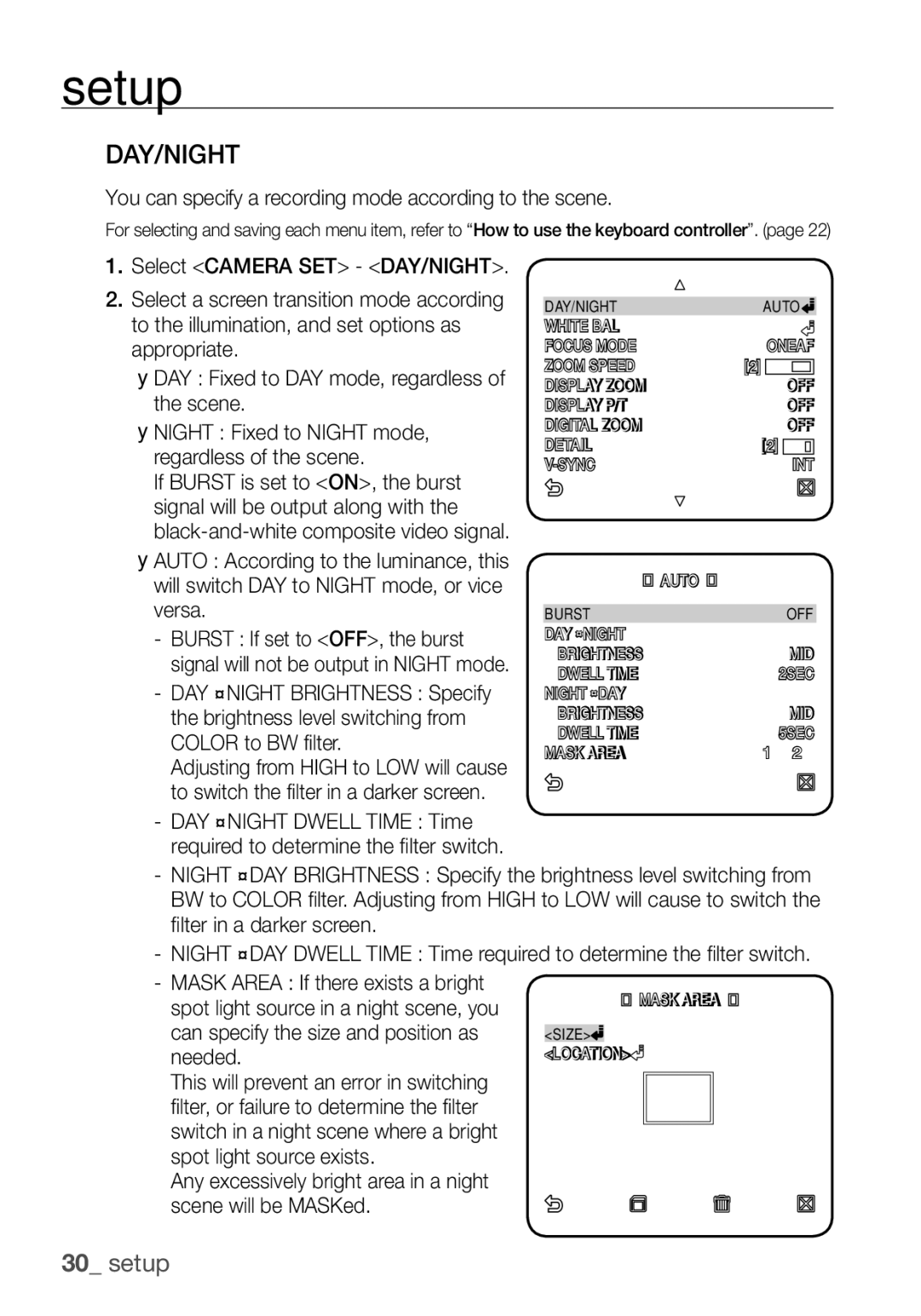 Samsung SCC-C7455P manual Day/Night 