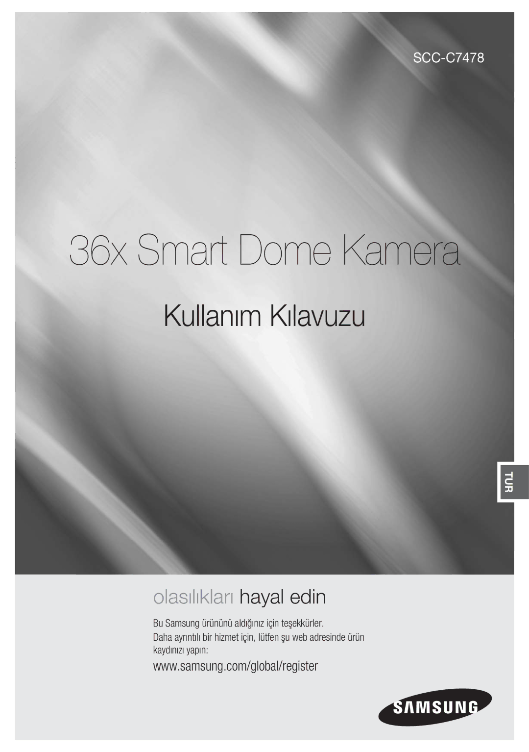 Samsung SCC-C7478P manual 36x Smart Dome Kamera 