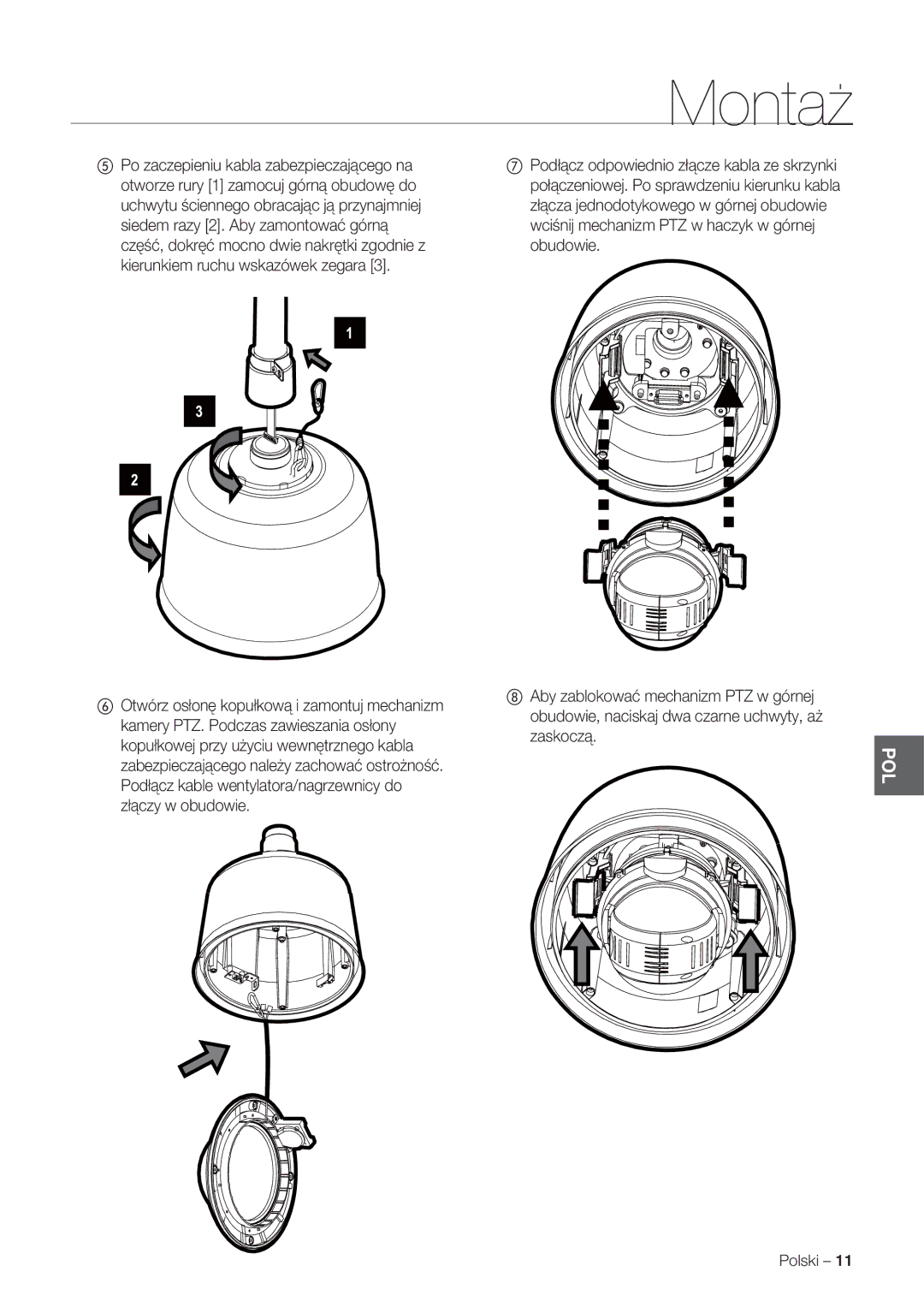 Samsung SCC-C7478P manual Pol 