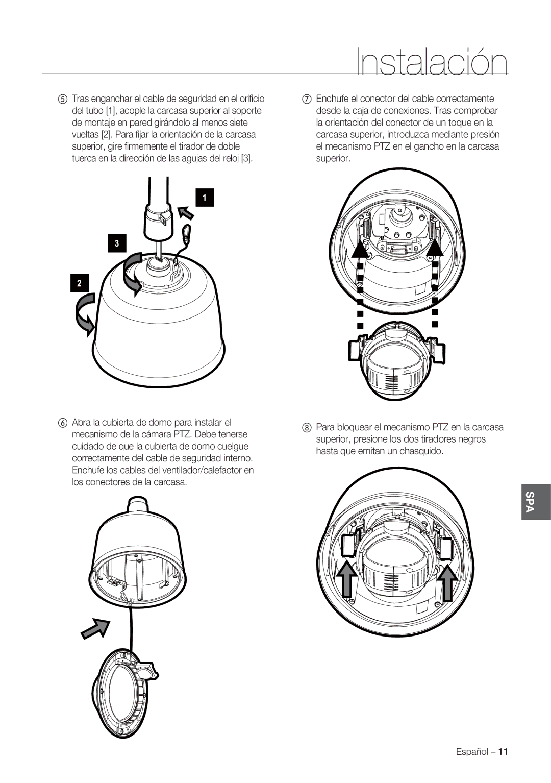 Samsung SCC-C7478P manual Spa 