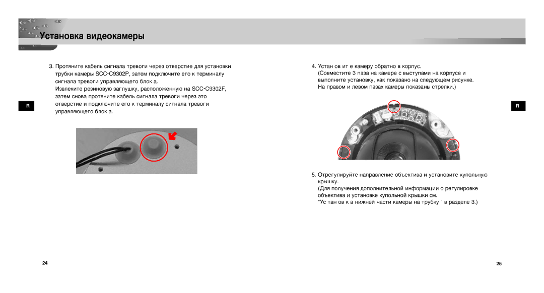 Samsung SCC-C9302FP, SCCC9302FP/SAU, SCC-C9302P/SAU manual Ìòú‡Ìó‚Í‡ ‚Ë‰Âóí‡Ïâ˚ 