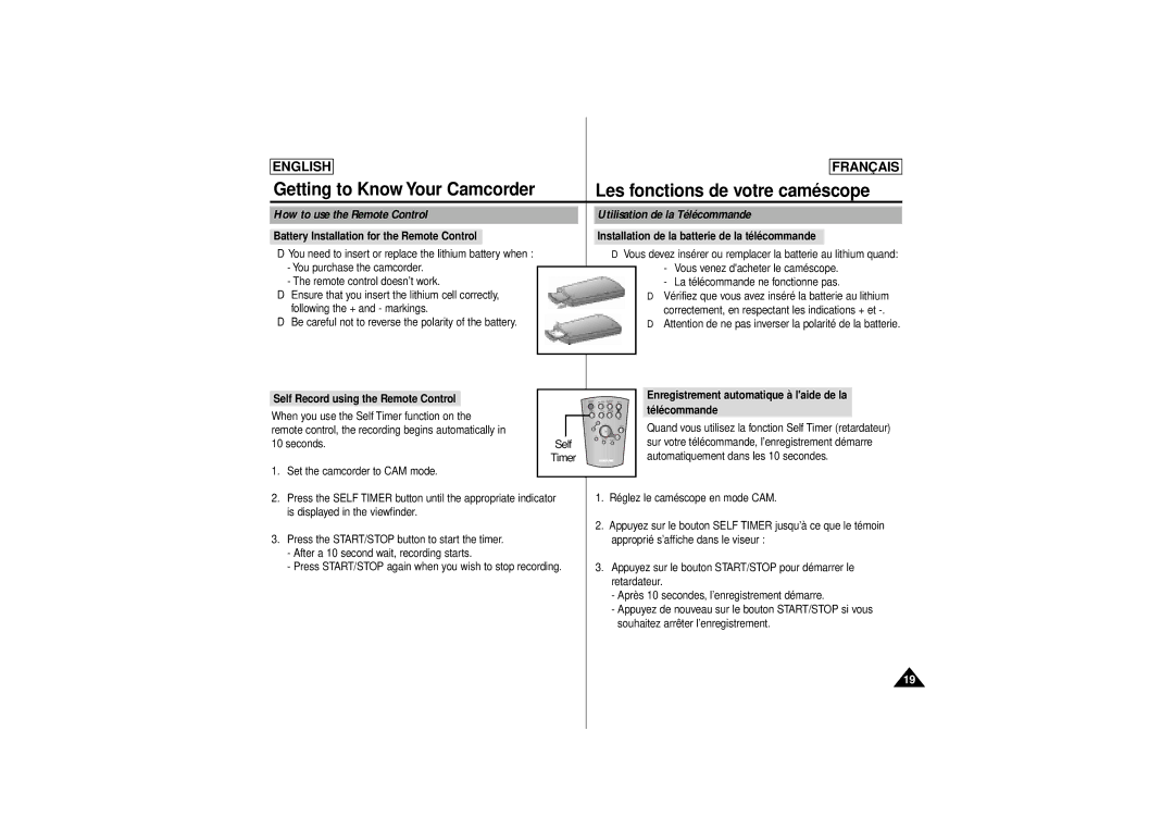 Samsung AD68-00541C, SCD 180 manual You need to insert or replace the lithium battery when, Following the + and markings 