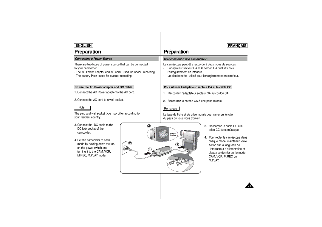 Samsung AD68-00541C, SCD 180 manual Connecting a Power Source, Play 