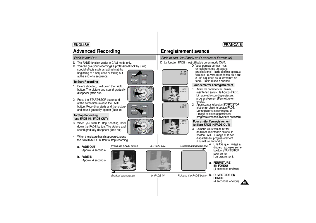 Samsung AD68-00541C, SCD 180 manual Fondu 