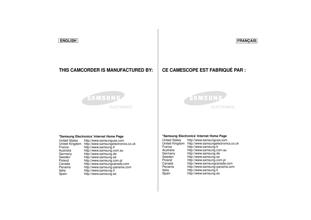 Samsung SCD 67, SCD 70, AD68-00395C manual Samsung Electronics’ Internet Home 