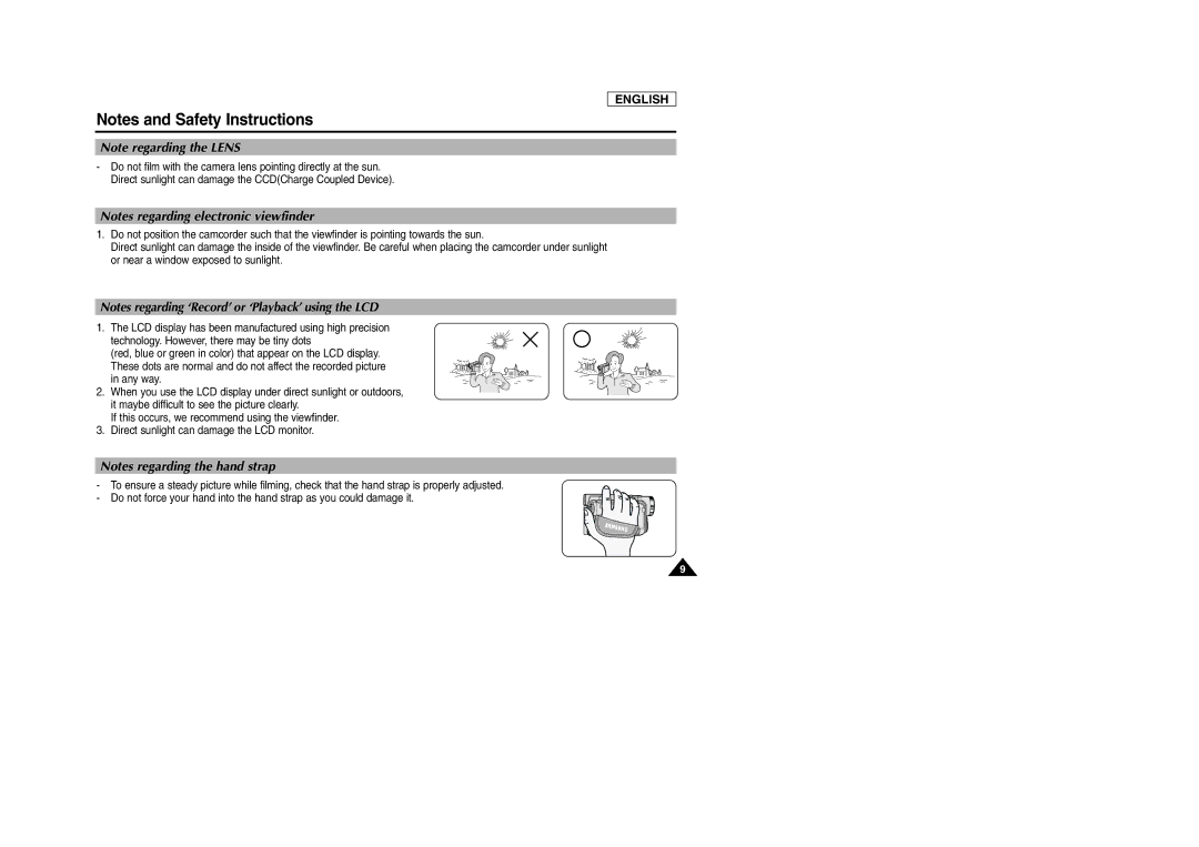 Samsung SCD103/D105 manual English 